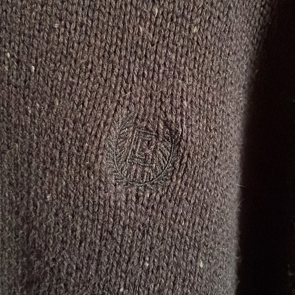 Chaps Knit Sweater - Color: Chocolate Brown, Size: XXL - Picture 2 of 9